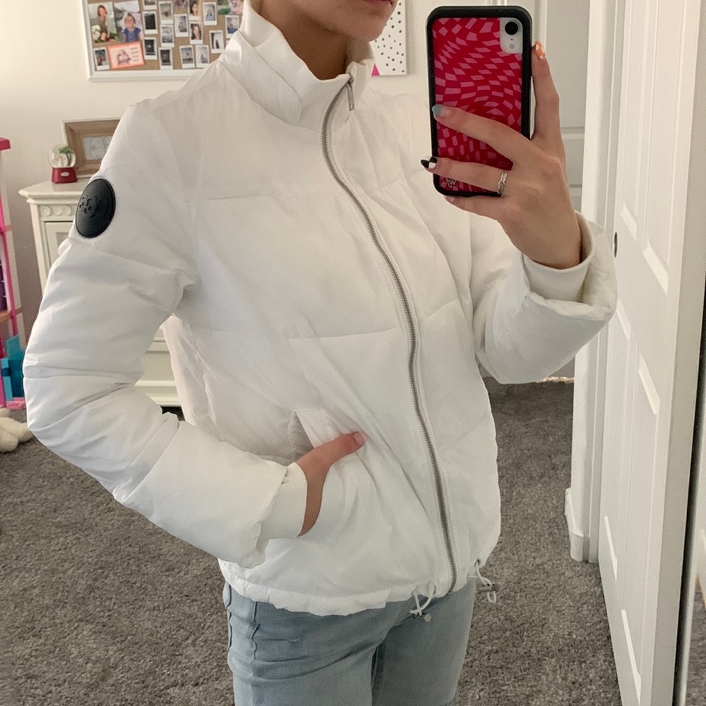 UGG white puffer winter coat